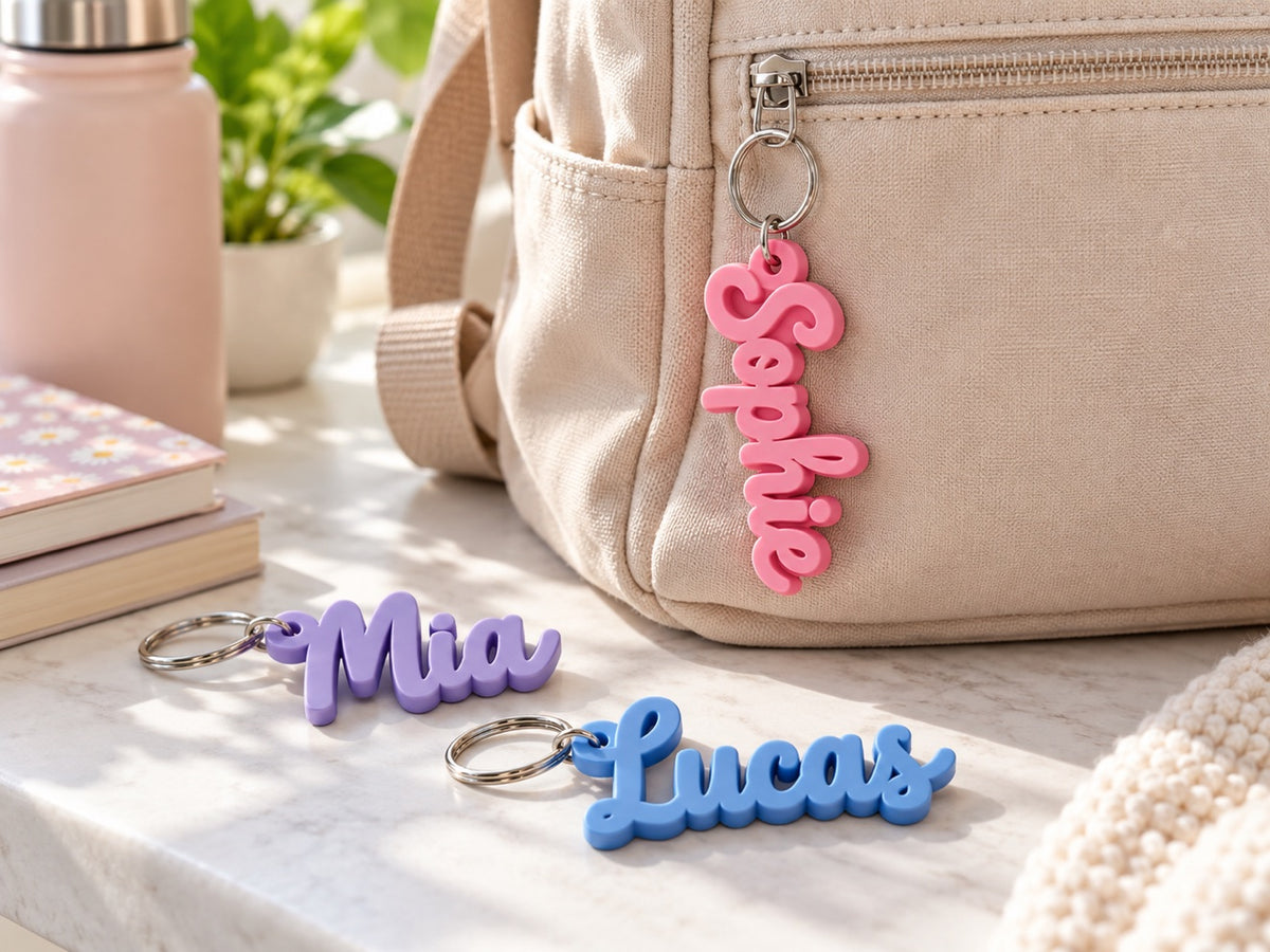Personalized Name Keychain – Single Colour